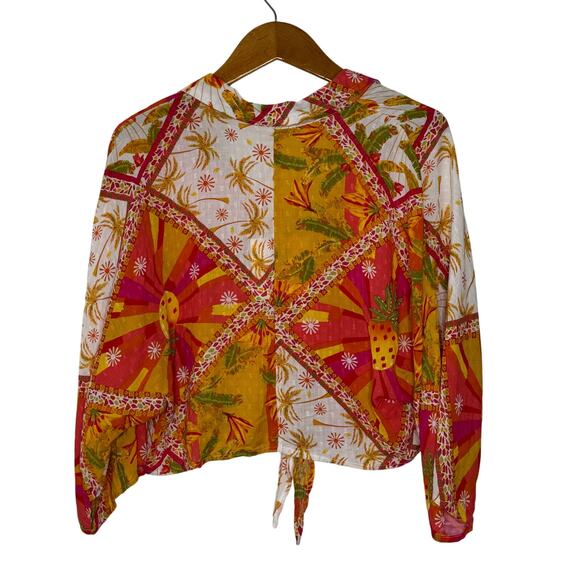 Haute Hippie crop tropical print‎ top - NEW - Picture 2 of 10